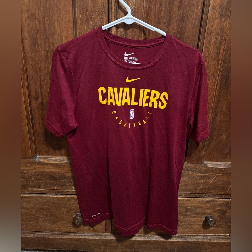Nike Maroon and Yellow Cavaliers Graphic Tee